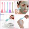 10PCS Silicone Face Mask Brushes, Silicone Facial Mud Applicator Clay Tools Face Cream Applicator Skincare Spatula Spa Makeup Tools for Sleeping Mask, Mud Mask view 4