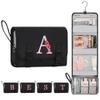 Relavel Birthday Gifts for Girls Women - Hanging Toiletry Bag for 13 14 15 16 17 18 Years Old Teen Initial Makeup Bag for Teacher Graduation Gift, Personalized Travel Cosmetic Bags - Black A view 1