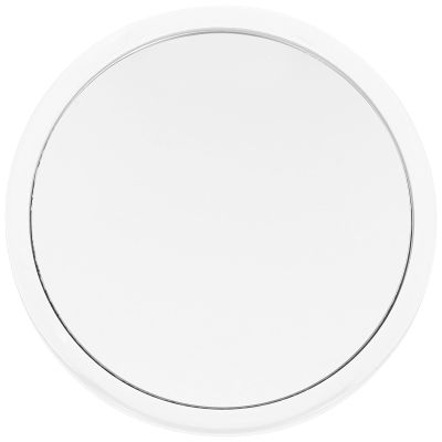 GAROZATION Suction Cup Vanity Mirror 20x Magnifying Single-Sided Compact Makeup Mirror 142mm White Portable for Daily Use and Bathroom