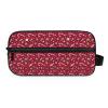 GuoChe Makeup Bag Lightweight durables Twill Fabric for Travel Christmas Maroon Candy Canes Gifts Holly view 1