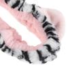 VILLCASE 2 Pcs Animal Ears Face Wash Headbands for Women, Soft Plush Makeup Hair Wraps with Tiger Print, Skincare Headbands for Facial Cleansing and Spa Use view 3