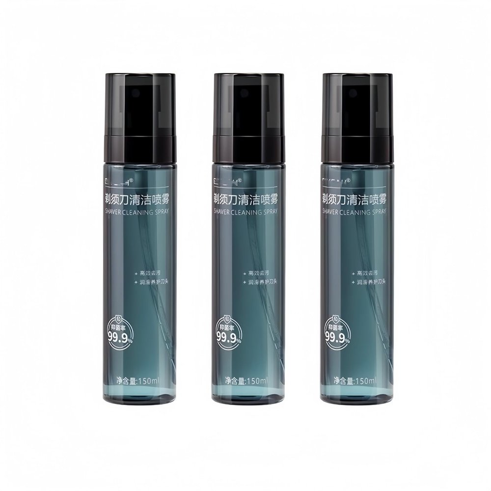 150ml Shaver Cleaning Spray, Razor Cleaning Liquid. Compatible With PhilipsCompatible With BraunCompatible With Panasonic(3 pcs)