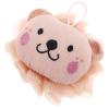 WRITWAA Cartoon Lion Bath Scrubber Pink 2-in-1 Exfoliating Shower Loofah Body Scrubber Bath Pouf for Men Women Daily Shower Bathing view 1