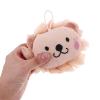 WRITWAA Cartoon Lion Bath Scrubber Pink 2-in-1 Exfoliating Shower Loofah Body Scrubber Bath Pouf for Men Women Daily Shower Bathing view 3