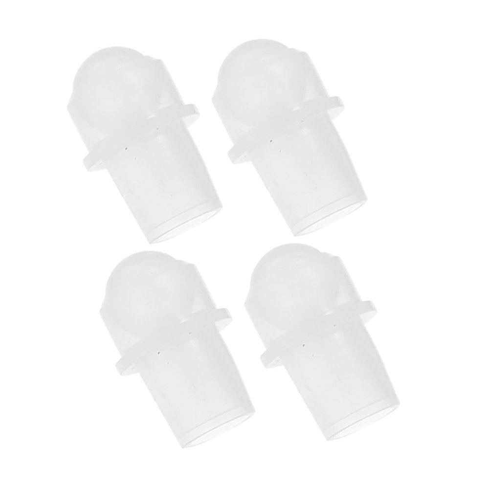 ibasenice 4pcs 16mm Neck Stainless Steel and White Crystal Roller Ball Inserts for 10ml Essential Oil Bottles Refillable Aromatherapy Rollers Replacement Accessories for Perfume and Oil