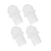 ibasenice 4pcs 16mm Neck Stainless Steel and White Crystal Roller Ball Inserts for 10ml Essential Oil Bottles Refillable Aromatherapy Rollers Replacement Accessories for Perfume and Oil view 1