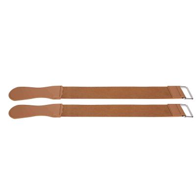 Yinhing 2pcs Straight Strop, Dual Purpose Cowhide Leather with Hook Design for Sharpening and Polishing