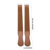 Yinhing 2pcs Straight Strop, Dual Purpose Cowhide Leather with Hook Design for Sharpening and Polishing view 2