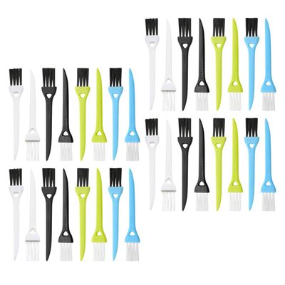 SEWACC 36pcs Electric Shaver Brush and Razor Cleaner Set Colored Handles, Multi-color Small Cleaning Brushes for Men's Electric Razor Maintenance and Hair Removal Tool