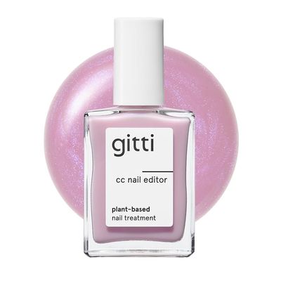 gitti CC Nail Editor Brightening Nail Treatment, Sheer Lilac, 0.5 Fl Oz