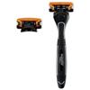 Equate 5 Blade Razor with Trimmer, Triple Coated Blades, Lubrication Strips, Flip Back Trimmer, 1 Razor and 2 Refills, 2 Pack view 3