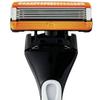 Equate 5 Blade Razor with Trimmer, Triple Coated Blades, Lubrication Strips, Flip Back Trimmer, 1 Razor and 2 Refills, 2 Pack view 4
