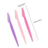 LIFKOME 10pcs Manual Eyebrow Razors Portable Eyebrow Shaping Tools with Safety Cover for Women Facial Hair Removal and Precision Trimming Random Color view 2