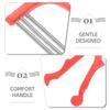 Abaodam 2pcs Facial Spring Epilator for Women Manual Facial Hair Remover Coil Tool for Face Upper Lip Chin Cheeks view 3
