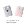 Abaodam 2pcs Super Absorbent Coral Fleece Hair Dry Towels with Cartoon Bear and Rabbit Design Quick Dry Hair Wrap Turbans for Women Soft Pink and Grey for Bath and Shower view 2