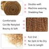Curly Wave Human Hair Bundles 26 Inch Color #27 Honey Blonde Virgin 1 Bundle Golden Blonde Curly Wave Bundles Human Hair Extensions 100G view 4
