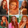 Straight Human Hair Bundles 18 20 22 Inches Color #350 Ginger Bundles Orange Straight Virgin Bundles Human Hair Extensions 150G view 2