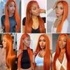 Straight Human Hair Bundles 18 20 22 Inches Color #350 Ginger Bundles Orange Straight Virgin Bundles Human Hair Extensions 150G view 3