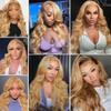HeioWuio 30 32 34 Inch #27 Blonde Bundles Body Wave 3 Bundles Human Hair Brazilian Remy Hair 50 Grams/Bundle Unprocessed Virgin Hairs Honey Blonde Color Body Wave Bundle Weaves Extensions view 2