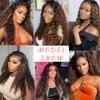 Curly Wave Human Hair Bundles 26 Inch Color 1B/30 Ombre Brown Virgin 1 Bundle Two Tone Black Mixed With Light Brown Curly Wave Bundles Human Hair Extensions 100G view 2