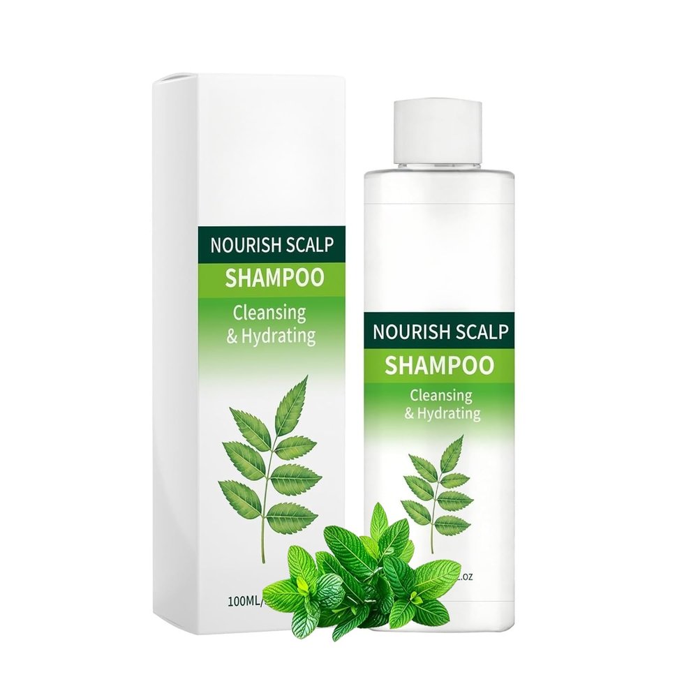 Nourish Scalp Shampoo- Sulfate-Free Gentle Cleanser for Sensitive Scalp, Dryness & Dandruff Relief, Hydrating Daily Hair Care (1pcs)