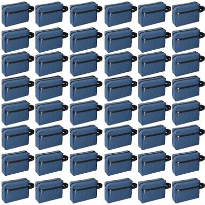 48 Pcs Travel Toiletry Bag for Men Women Bulk Large Water Resistant Shaving Bag Hanging Cosmetic Bag Makeup Travel Pouch Foldable Toiletry Organizer Dad Gift Graduation (48, Navy blue)