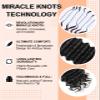 Deep Wave Miracle Knots Feather Crochet Human Hair 14 Inch Natural Black view 3