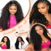 Deep Wave Miracle Knots Feather Crochet Human Hair 14 Inch Natural Black view 4