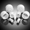 Hoisy Body Piercing Jewelry 4 Pcs, 5/8 inch(16mm) Ear Gauge Stretching Kit Acrylic, Black and White Hoop Body Jewelry for Men Tunnels Black White view 3