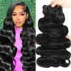 17A Body Wave Bundles Human Hair 20 22 24 Inch 100% Unprocessed Brazilian Virgin Hair 3 Bundles High Ratio Raw Bundles Human Hair, Retains Silky Soft After Multiple Washes,2 years Lifespan view 1