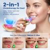 Rika Lip Plumper Device2 in 1 Lip and Teeth Care Tool, Smooth Lip Wrinkles, Lip Plumper, Teeth Whitening Kit, LED Accelerator Light, Teeth Whitening Gel 3ml*2,Whitens up to 10 Shades in 7 Days (Gold) view 2