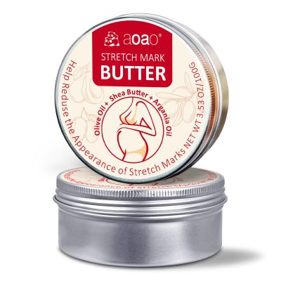 Stretch Mark Belly Butter for Pregnancy, Massages Maternity Body & Reduces Scar Appearance, Rich Hypoallergenic Moisturizing Organic Cocoa Butter & Coconut Body Butter for Women, 100g/3.53oz(2Pack)