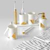 DUYHBAWRS Set Ceramic Tooth Cup Tooth Set Bathroom Supplies Decoration Bone China Bathroom Toilet Wash view 3