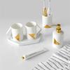 DUYHBAWRS Set Ceramic Tooth Cup Tooth Set Bathroom Supplies Decoration Bone China Bathroom Toilet Wash view 4
