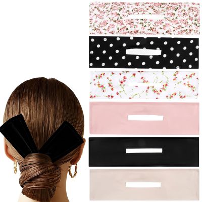 6 Pcs Bun Maker Hair Twister Set Flexible Hair Donut for Buns