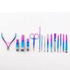 Gradient Color Patchwork Nail Clipper Set, Enhancement Tools, 15 piece view 2