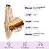 Bella Hair Ombre Color #6/24 Remy Human Hair Crochet Hair for Women, 18 Inch 100g Miracle Knots Boho Silky Straight Crochet Braids, 100% Virgin Human Hair Straight Crochet Hair Extensions view 2