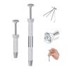 2PC Piercing Ball Grabber Tool for Changing Jewelry Stianless Steel Piercing Kit Anti Slip 4-Claw Pick Up Tool & Ball Holder for Body Jewelry view 1