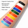 Janwana Pink Face Body Paint Stick Oil Based Cream Waterproof Non-Toxic Face Painting for Halloween Softball Baseball Football Event Eye Black Skull Clown Cosplay SFX Makeup Costume Party view 3