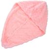 TIKODIDA Super Absorbent Hair Turban Towel Wrap for Women Thick Coral Fleece Hair Drying Cap Quick Dry Microfiber Head Wrap Pink view 1