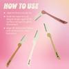 The Crme Shop 4pc Retractable Multi-Purpose Face & Brow Razors (Rose) view 4