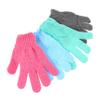 Baluue 4 Pairs Exfoliating Shower Gloves with Five Fingers Bath Gloves Deep Skin Scrubber for Men and Women for Body Cleaning and Dead Skin Removal view 1