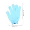 Baluue 4 Pairs Exfoliating Shower Gloves with Five Fingers Bath Gloves Deep Skin Scrubber for Men and Women for Body Cleaning and Dead Skin Removal view 2