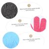 Baluue 4 Pairs Exfoliating Shower Gloves with Five Fingers Bath Gloves Deep Skin Scrubber for Men and Women for Body Cleaning and Dead Skin Removal view 3