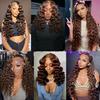 300g Chocolate Brown Loose Wave Bundles Human Hair #4 Loose Wave Bundles 22 24 26 Inch Unprocessed Virgin Brown Loose Wave Bundle Hair Extensions view 2