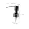 Ipetboom 6pcs Stainless Steel Lotion Bottle Pump Replacement Pressing Type Nozzle for Refillable Soap Dispenser Bottles Suitable for Bathroom and Kitchen Use view 2
