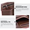 OSOLADY Hair Stylist Tool Bag Scissors Pouch Hair Cutting Waist Storage Organizer Classic Brown Salon Barber Shears Holder for Professional Use view 3