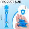 Xiuouix 60PCS Pimple Popper Kit with 72 Acne Patches, Disposable Blemish Tool for Whitehead, Blackhead, Pimple Clearing, Ultra-Fine 0.3mm Tip for Home/Travel Use (Blue) view 2