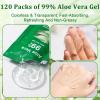 Jutqut 120 Pack Travel Size Aloe Vera Gel Bulk for Face, Hair, Skin & Body view 2