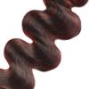 P1B/99J Black Mixed With Burgundy Body Wave Hair Bundles 26 28 30 Inch 300g view 4